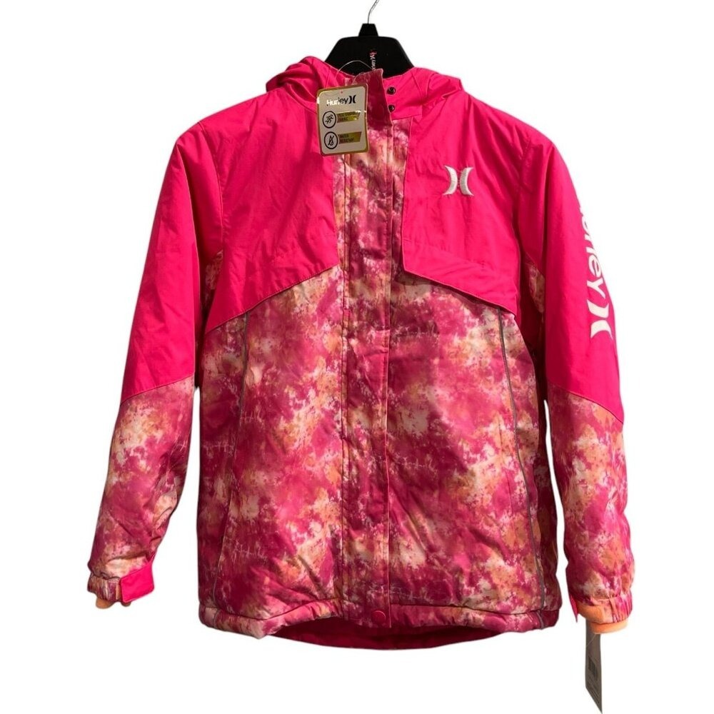 Hurley Jacket Girls XL Hot Hyper Pink Heavy Weight Snowboard Cold Seal Heat Mesh